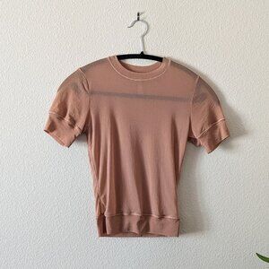 SKIMS Summer Mesh T-Shirt in Sienna